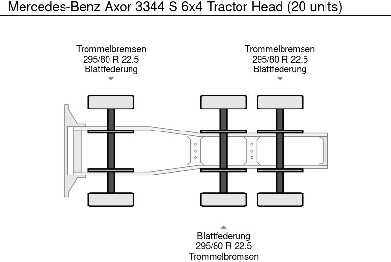 Tractor head baru Mercedes-Benz Axor 3344 S 6x4 Tractor Head (20 units): gambar 17