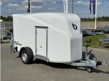 Trailer kotak tertutup baru Debon Cargo 1300 + side doors 1.3T GVW trailer cargo van box white: gambar 5