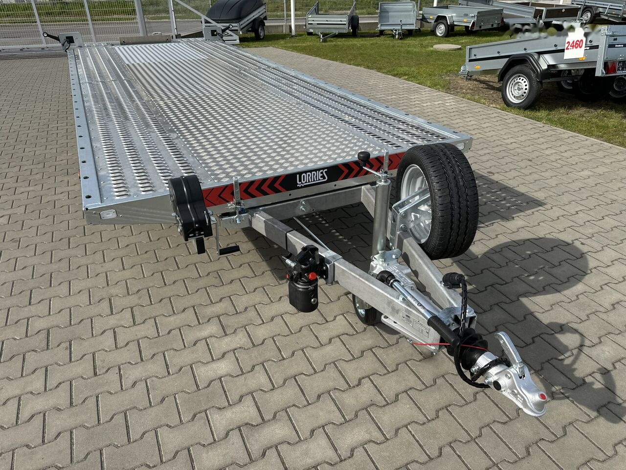 Trailer autotransporter baru Lorries PLI35-5521 laweta 550x210 cm 2-osiowa 3500kg DMC uchylna: gambar 12