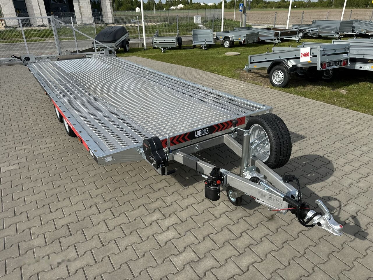 Trailer autotransporter baru Lorries PLI35-5521 laweta 550x210 cm 2-osiowa 3500kg DMC uchylna: gambar 15