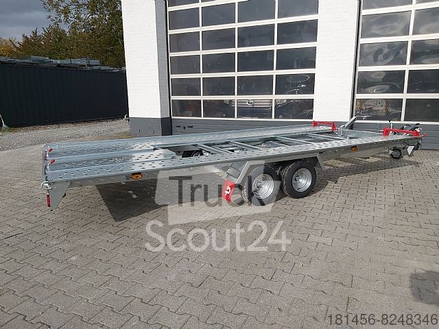 Trailer autotransporter baru Pongratz LAT 470 extralang kippbar verfügbar 2600kg: gambar 4