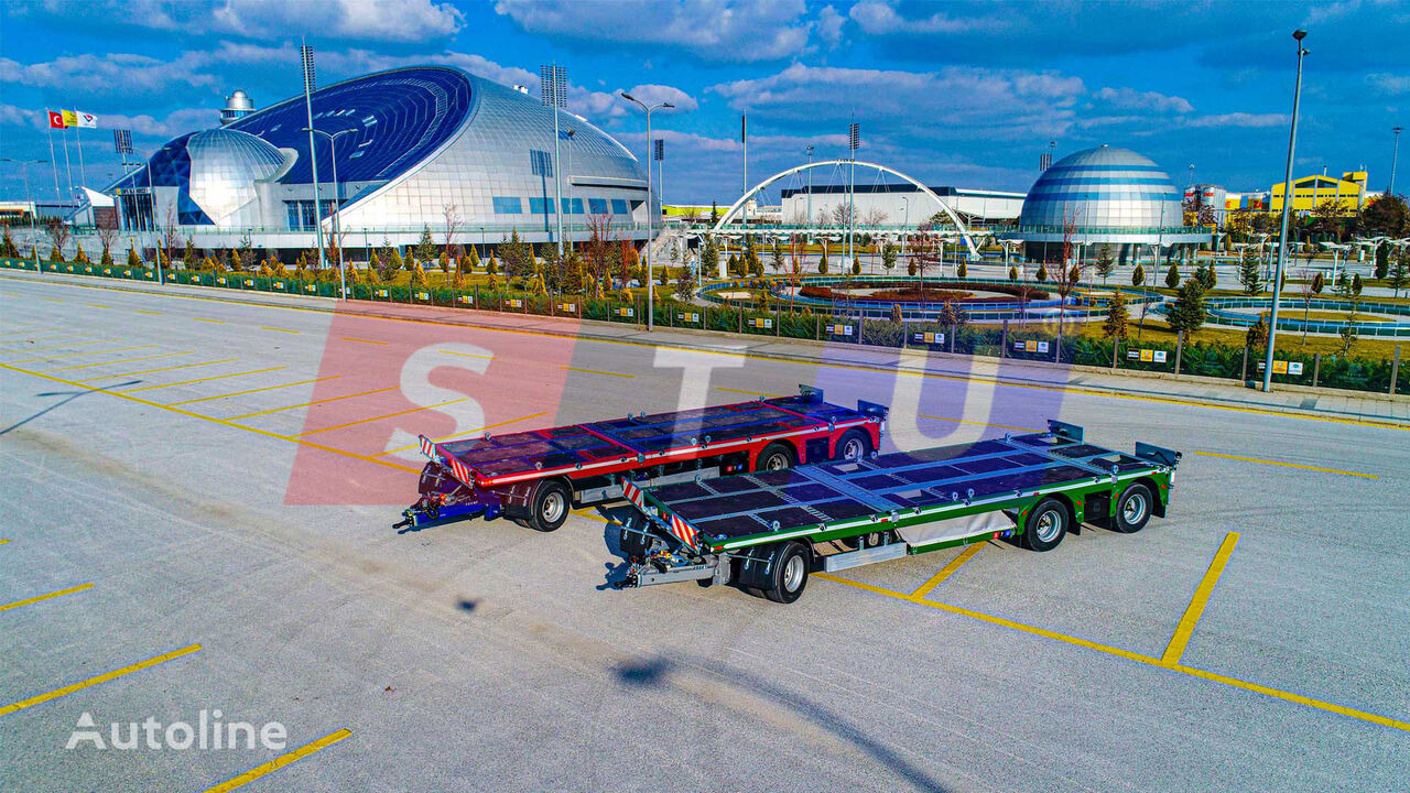 Trailer low bed untuk pengangkutan mesin berat baru STU Boat Drawbar Trailer: gambar 29