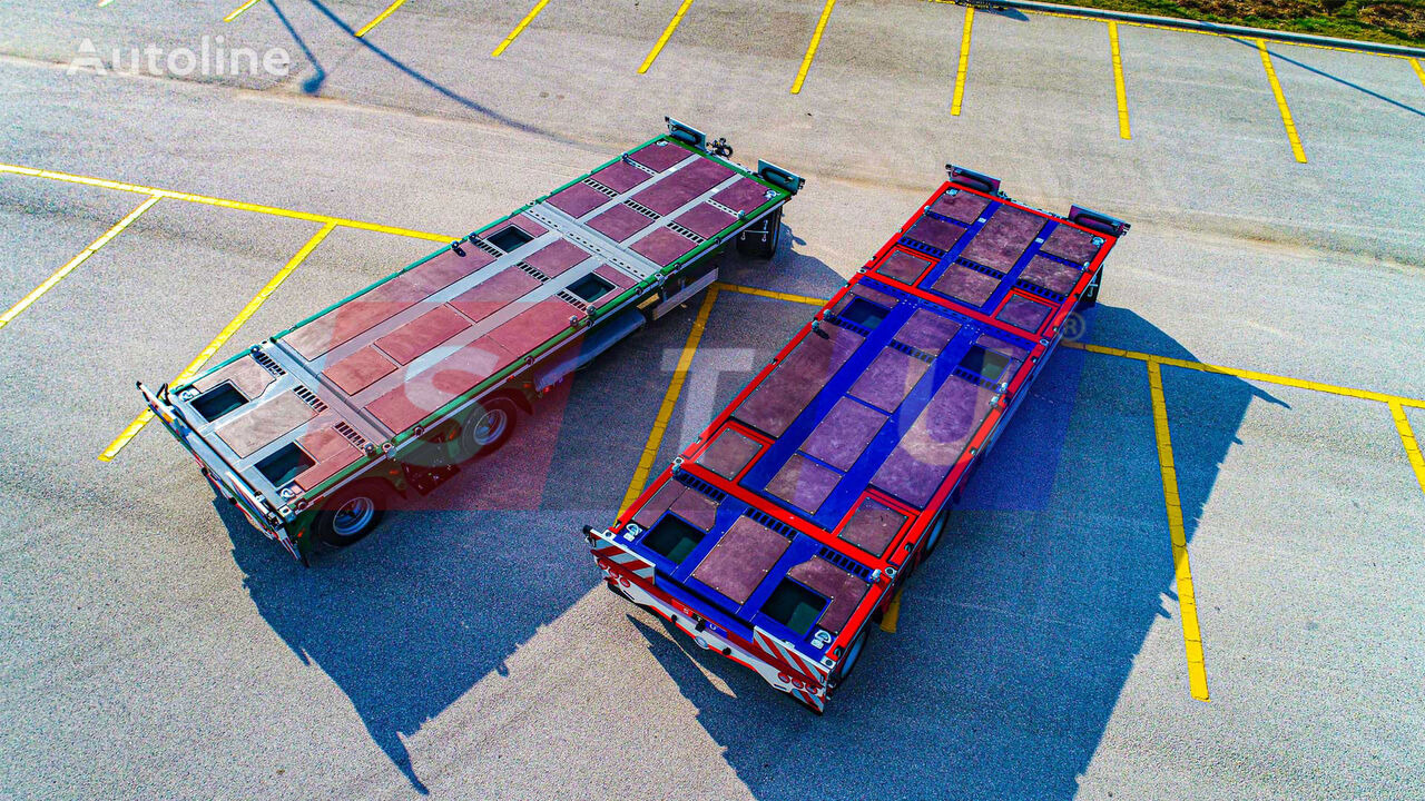 Trailer low bed untuk pengangkutan mesin berat baru STU Boat Drawbar Trailer: gambar 4