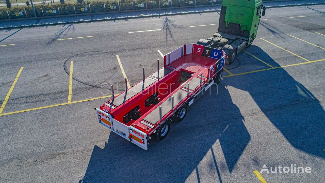 Trailer low bed untuk pengangkutan mesin berat baru STU Boat Drawbar Trailer / Bateau ATTACHE Remorque: gambar 16