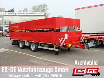ES-GE Tandemanhänger - Containerverr.  - Trailer flatbed