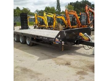  Unused 2017 PF Trailers 27 TON Tri Axle Draw Bar Low Loader c/w Hydraulic Ramps, Air Brakes, Commercial Axles - SA9PFLL27TA400510 - Trailer flatbed