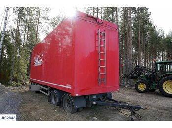 TYLLIS 4PVH Wood Chip Combi trailer with hydraulics - Trailer kotak tertutup