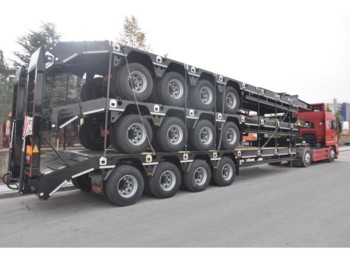 OZGUL LW4 80 Ton, 3 m, steel susp., hydr. ramps - Trailer low bed