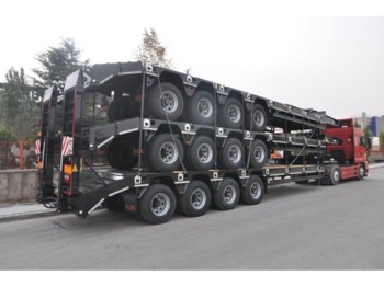 OZGUL LW4 80 Ton, 3 m, steel susp., hydr. ramps - Trailer low bed
