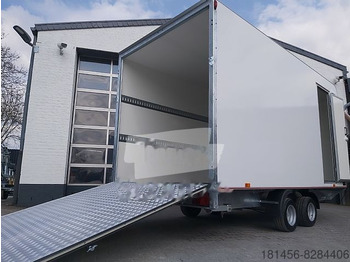 Trailer penjual baru trailershop 420x200x210cm aerodynamisch Seitentür Heckrampe: gambar 1