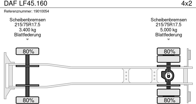 Truk flatbed DAF LF45.160: gambar 10