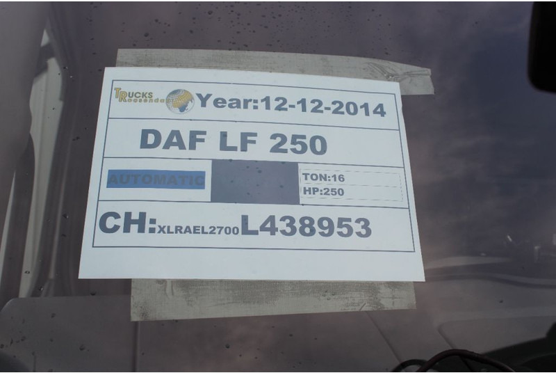 Truk berpendingin DAF LF 250 + CARRIER XARIOS 500 + 16T EURO 6 + PERFECT TRUCK + BE apk 04-2024: gambar 15