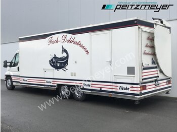 Truk penjual IVECO FIAT (I) Ducato Verkaufswagen 6,3 m + Kühltheke, Fritteuse: gambar 4