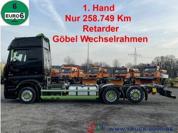 Pengangkut kontainer/ Container truck Mercedes-Benz 2542 BDF 6x2 Big Space Neuzustand 1. Hand Navi: gambar 1