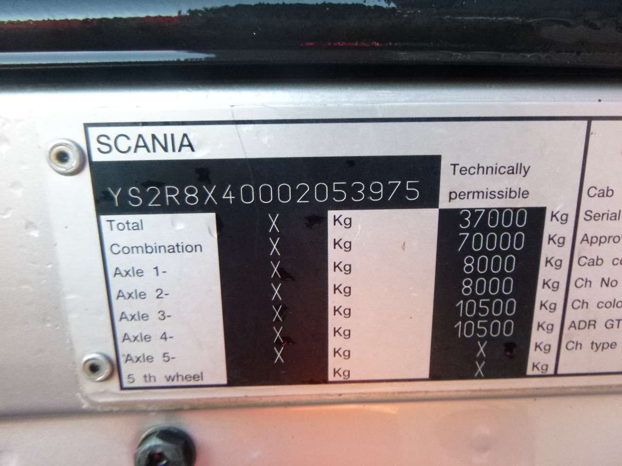 Truk flatbed, Truk derek Scania R 480 LB 8X4 + Fassi F800BXP.27 + jib: gambar 34