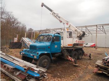 Truk derek PRAGA V3S, AUTOKRAN M6J-AD-080, 6X6