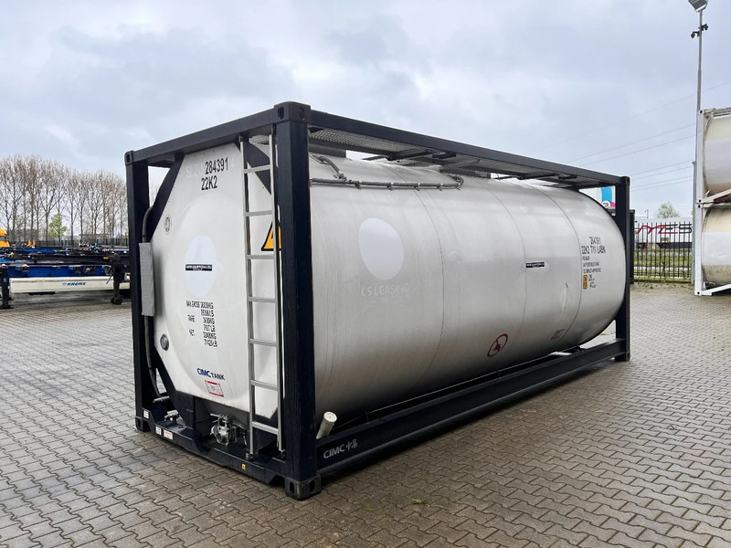 Tangki penyimpanan baru CIMC tankcontainers TOP: ONE WAY/NEW 20FT ISO tankcontainer, 25.000L/1-comp., L4BN, UN Portable, T11, steam heating, bottom discharge: gambar 5