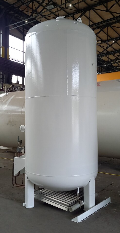 Tangki penyimpanan Messer Griesheim Gas tank for oxygen LOX argon LAR nitrogen LIN 3240L: gambar 4