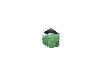 Citycontainer with roof Abrollcontainer - Wadah kontainer: gambar 1