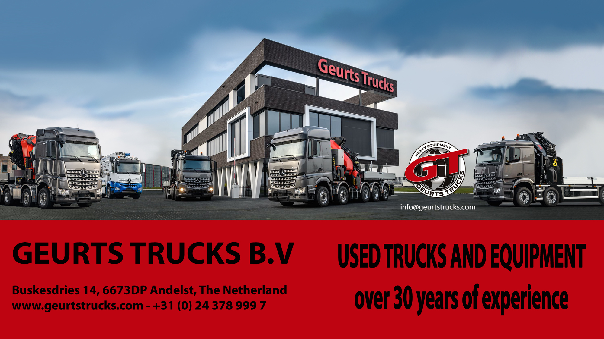 Geurts Trucks B.V. - Tractor head MERCEDES-BENZ - Tahun: 2009, 8x6, pendingin ruangan undefined: gambar 1