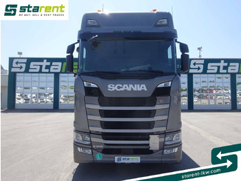 Truk dengan terpal samping Scania S500 Planen Aufbau Schwarzmüller 6x2, Standklima: gambar 2