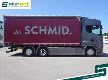 Truk dengan terpal samping Scania S500 Planen Aufbau Schwarzmüller 6x2, Standklima: gambar 4