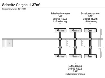 Semi-trailer jungkit Schmitz Cargobull 37m³: gambar 5