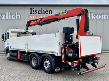 Truk flatbed, Truk derek MAN TGS 26.420 6x2-4 LL / Palfinger PK 26.001 L Tec Heckkran: gambar 4