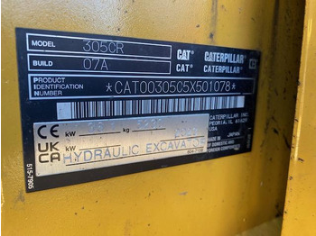 Ekskavator mini Cat 305 CR: gambar 5