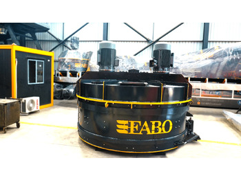 Pengaduk semen baru FABO twin shaft mixer: gambar 2