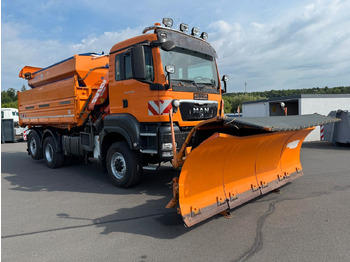 Truk jungkit, Truk derek MAN TGS 28.400 6x4-4 BL Kipper / Kran / Winterdienst: gambar 2