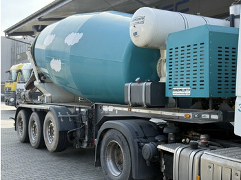 Semi-trailer mixer beton