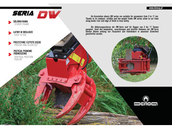 Grapple untuk Peralatan konstruksi baru DEMOQ DW250 De-forestation shear 255 kg: gambar 2