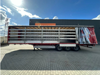 Semi-trailer dengan terpal samping Pacton alu zijborden + planken, hardhouten vloer, NL-trailer, APK: 08-2026: gambar 3
