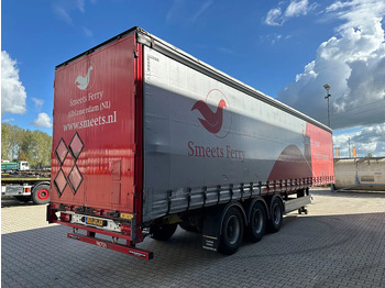 Semi-trailer dengan terpal samping Pacton alu zijborden + planken, hardhouten vloer, NL-trailer, APK: 08-2026: gambar 5