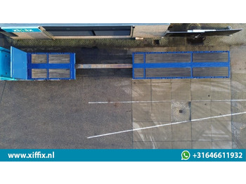 Semi-trailer flatbed Doll 3-ass. Vlakke uitschuifbare oplegger / Naloop gestuurd / 14091: gambar 3