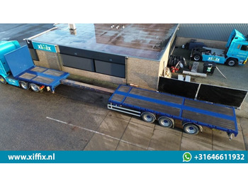 Semi-trailer flatbed Doll 3-ass. Vlakke uitschuifbare oplegger / Naloop gestuurd / 14091: gambar 2