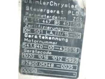 Mesin untuk Truk Mercedes-Benz OM 501 LA.III/15-00 Mercedes-Benz ACTROS: gambar 2 Mesin untuk Truk Mercedes-Benz OM 501 LA.III/15-00 Mercedes-Benz ACTROS: gambar 2