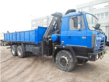 Truk flatbed, Truk derek Tatra T 815, 6X6, HIAB 144 B - 3 DUO: gambar 2
