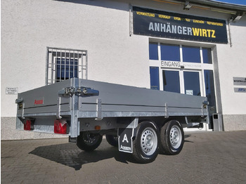Trailer dengan terpal samping Anssems Hochlader PSX - S 2500 305x153x30cm 180cm Hochplane grau (M) 2500kg Winter AKTION: gambar 4