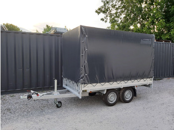 Trailer dengan terpal samping Anssems Hochlader PSX - S 2500 305x153x30cm 180cm Hochplane grau (M) 2500kg Winter AKTION: gambar 2