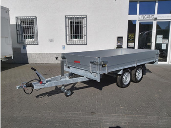 Trailer dengan terpal samping Anssems Hochlader PSX - S 2500 305x153x30cm 180cm Hochplane grau (M) 2500kg Winter AKTION: gambar 5