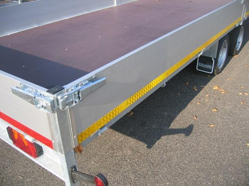 Trailer flatbed Hochlader 606x220x30cm Lfh: 63cm 13" niedrig Fahrwerk (XXXL) 3500kg Online Aktion: gambar 2