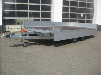 Trailer flatbed Multi Transporter 406x200x30cm Rampen Seilwinde 13" niedrig Fahrwerk (XL) 2700kg: gambar 3