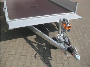 Trailer flatbed Multi Transporter 406x200x30cm Rampen Seilwinde 13" niedrig Fahrwerk (XL) 2700kg: gambar 4