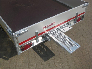 Trailer flatbed Multi Transporter 406x200x30cm Rampen Seilwinde 13" niedrig Fahrwerk (XL) 2700kg: gambar 5