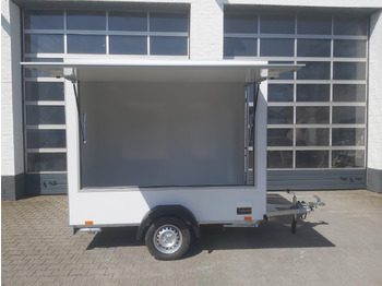 Trailer penjual Verkaufsanhänger TFS Multi VK 250.01 250x150x200cm 1 Seitenklappe Tür 230V Strom 750kg 100kmH AKTION: gambar 2