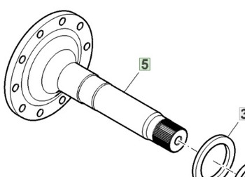 As roda belakang JOHN DEERE