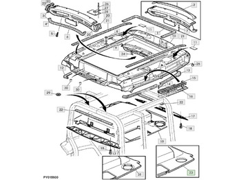 Kabin dan interior JOHN DEERE