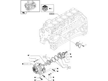 Bantalan mesin NEW HOLLAND